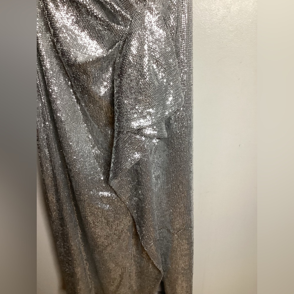 Rachel Zoe Silver Sequin Krista Dress M - Picture 4 of 11